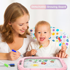 Victostar adjustable-height legs growing with your child during art time.