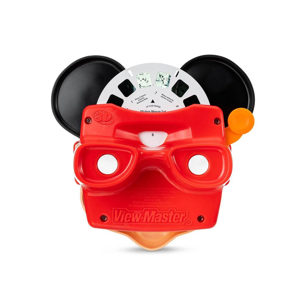 View-Master Mickey Mouse Deluxe storage case keeps reels organized and ready.
