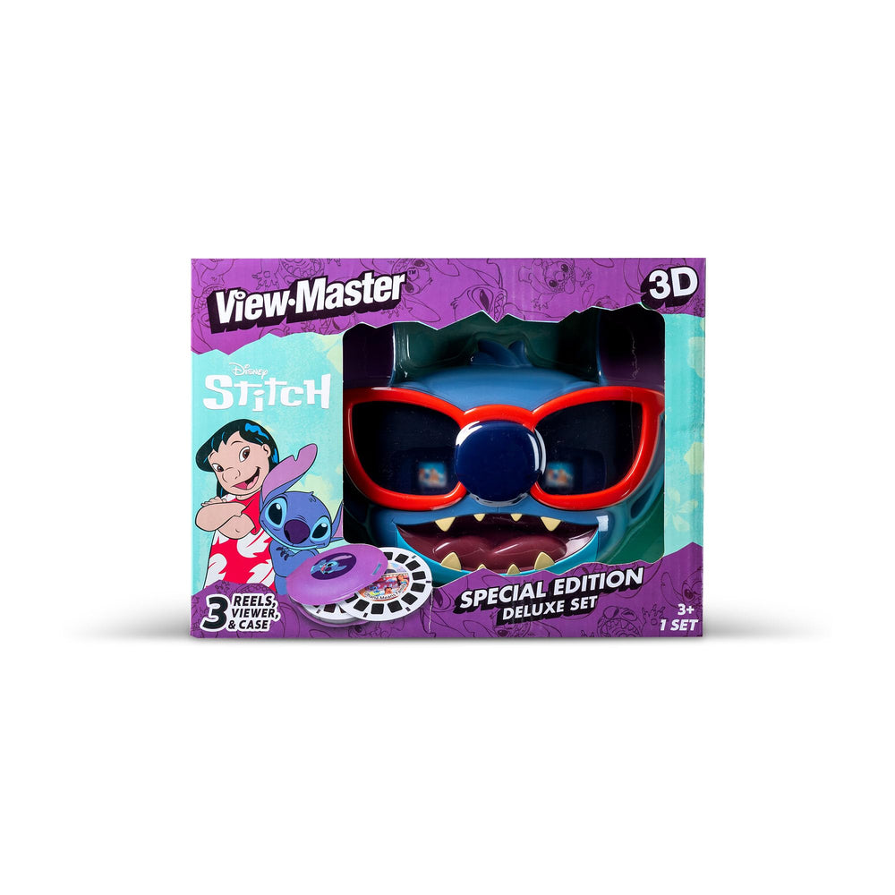 View Master Stitch Deluxe captures island adventures and intergalactic moments in 3D for fans.
