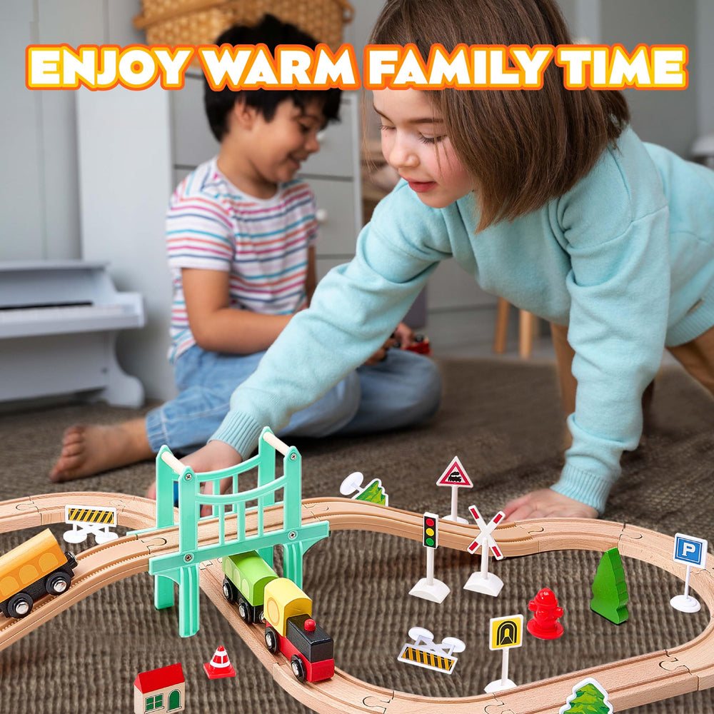 VigorFun colorful storage box keeps tracks tidy and ready for adventures.