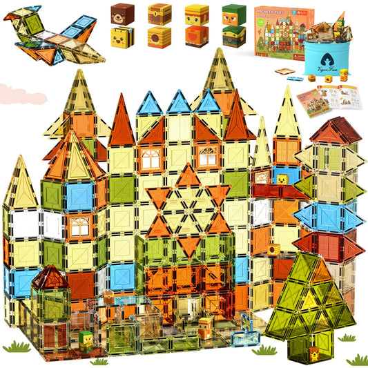 VigorFun magnetic tiles deluxe set sparks creative building and STEM discovery.