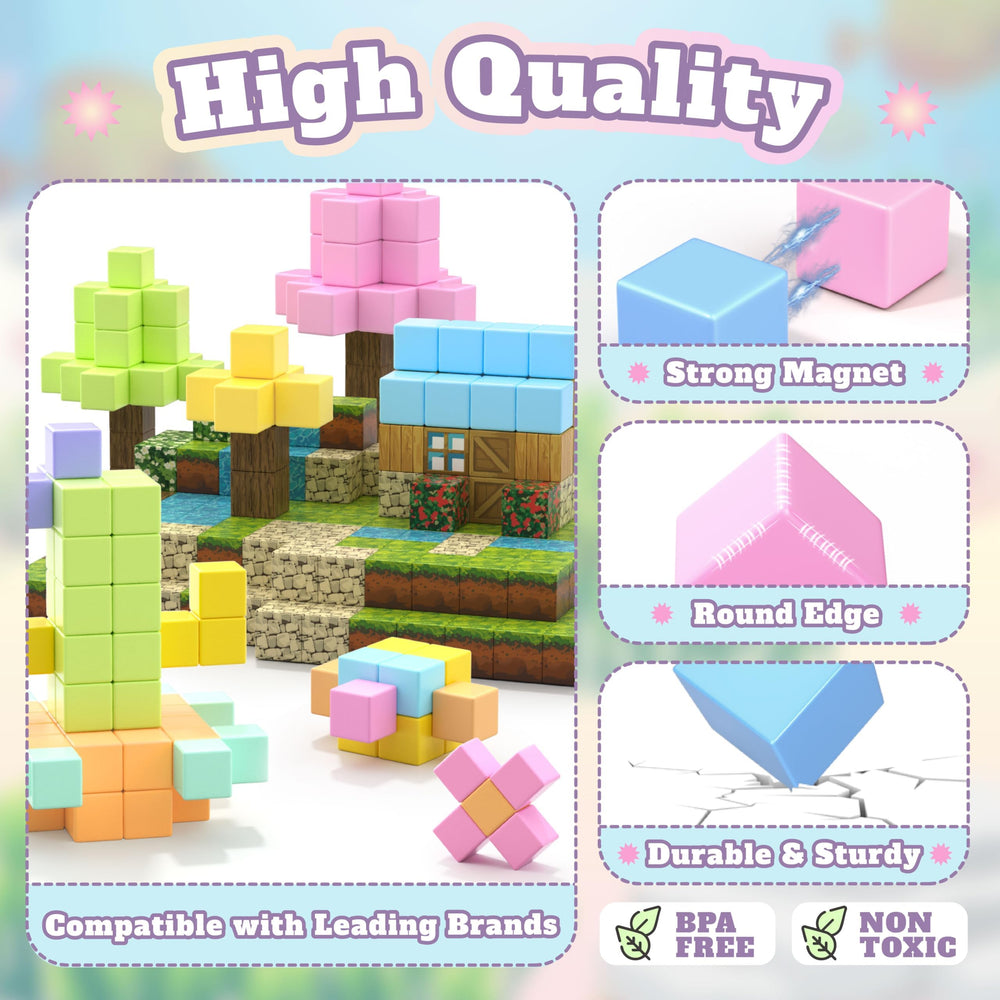 VigorFun ABS blocks with smooth edges ensure safe, durable construction