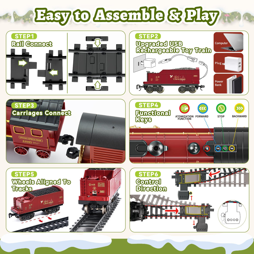 VigorFun easy-assembly train set enabling creative building by kids