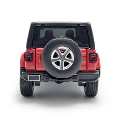 VIIGER Wrangler Sahara diecast SUV red hood and trunk open showing accessible storage