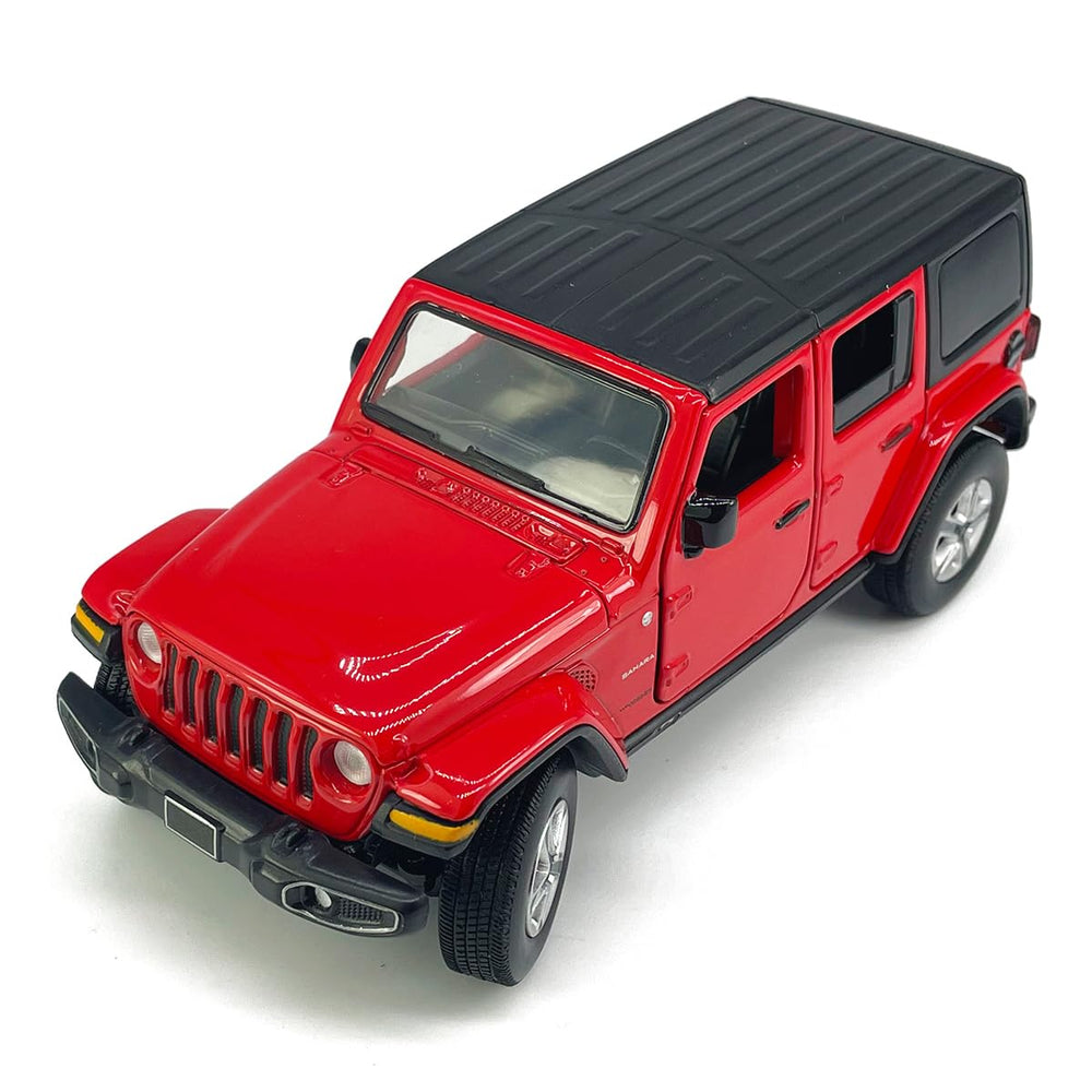 VIIGER Wrangler Sahara diecast SUV red interior detail for realistic display