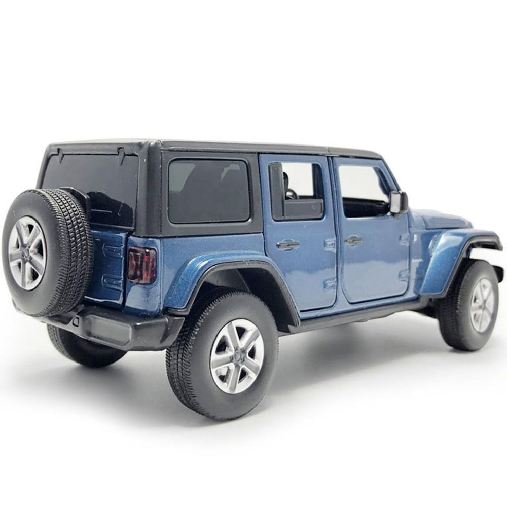 VIIGER Wrangler Sahara scale-model side view highlights the blue color and compact size.