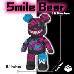 VIIOVOIIV In progress assembly of the graffiti teddy bear.
