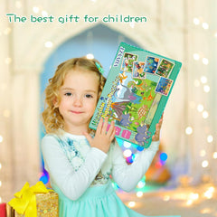 VIJYYZT wooden puzzle storage tray keeps pieces organized for easy play.