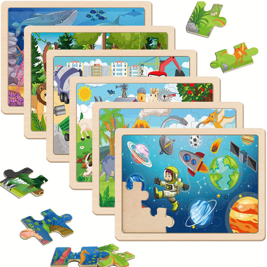 VIJYYZT wooden puzzle sea theme boosts concentration and imaginative play.
