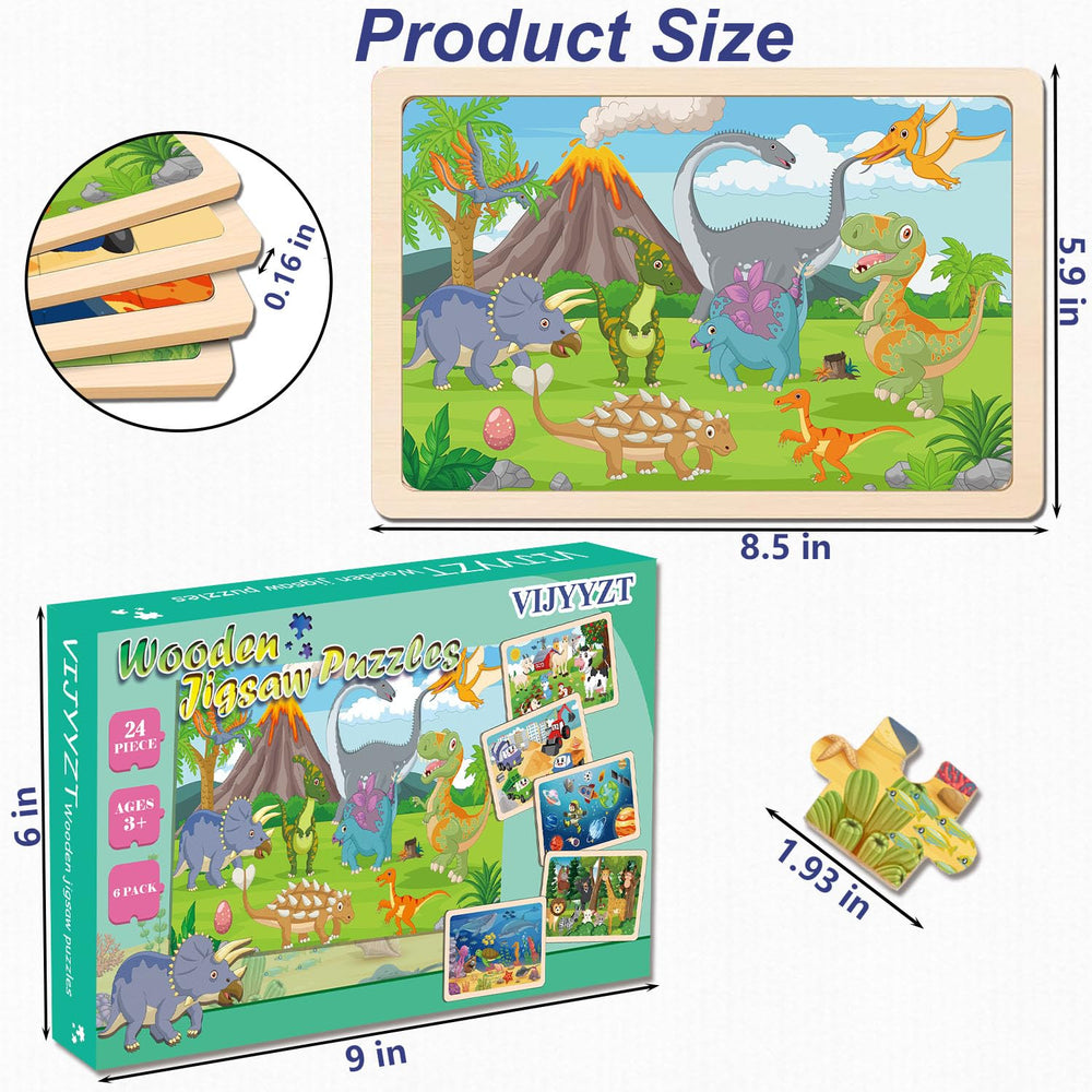 VIJYYZT wooden puzzle space theme fuels imagination and fine motor skills.