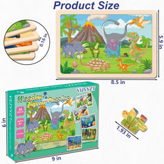 VIJYYZT wooden puzzle space theme fuels imagination and fine motor skills.