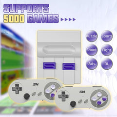 VILCORN video game console with two wireless controllers ready for multiplayer.