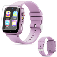 vilicert Kids Games Watch front view in purple with kid-friendly interface