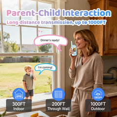 Vilicert video walkie talkies indoor range demo up to 100 meters for home use.