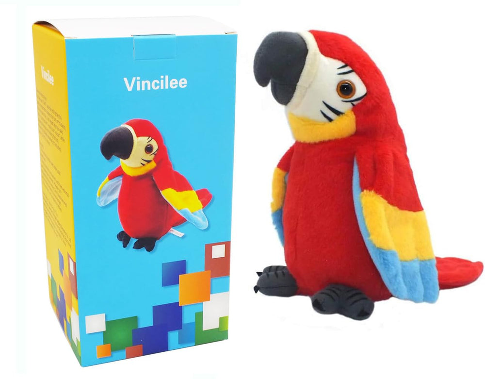 Vincilee Talking Parrot repeats your words in a playful voice for kids.