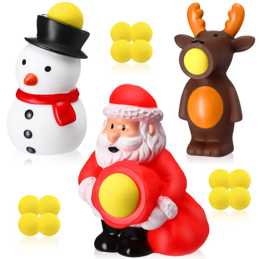 Vinsot Santa popper toy releasing foam balls for family fun