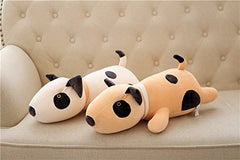Vintoys plush bull terrier supports imaginative play and cozy room ambiance.