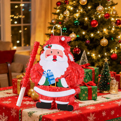 VinTS Santa Piñata contents preview with candies and toys.