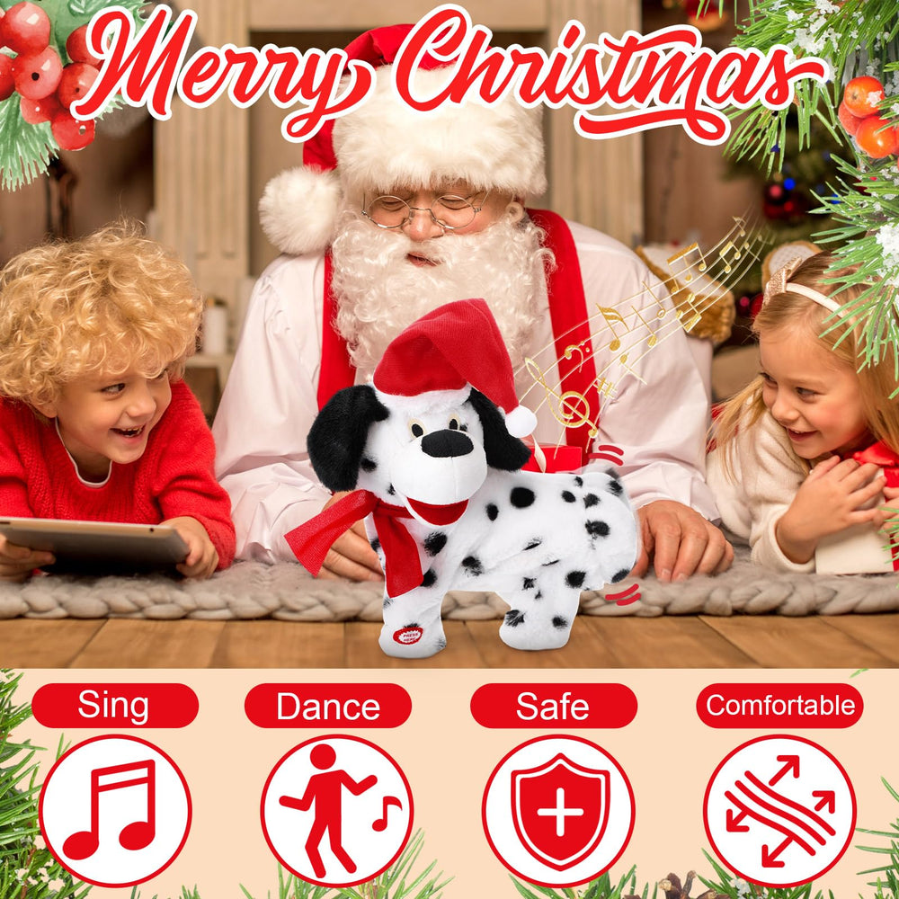 VioraWhite festive red-white-black design complements Christmas decor.