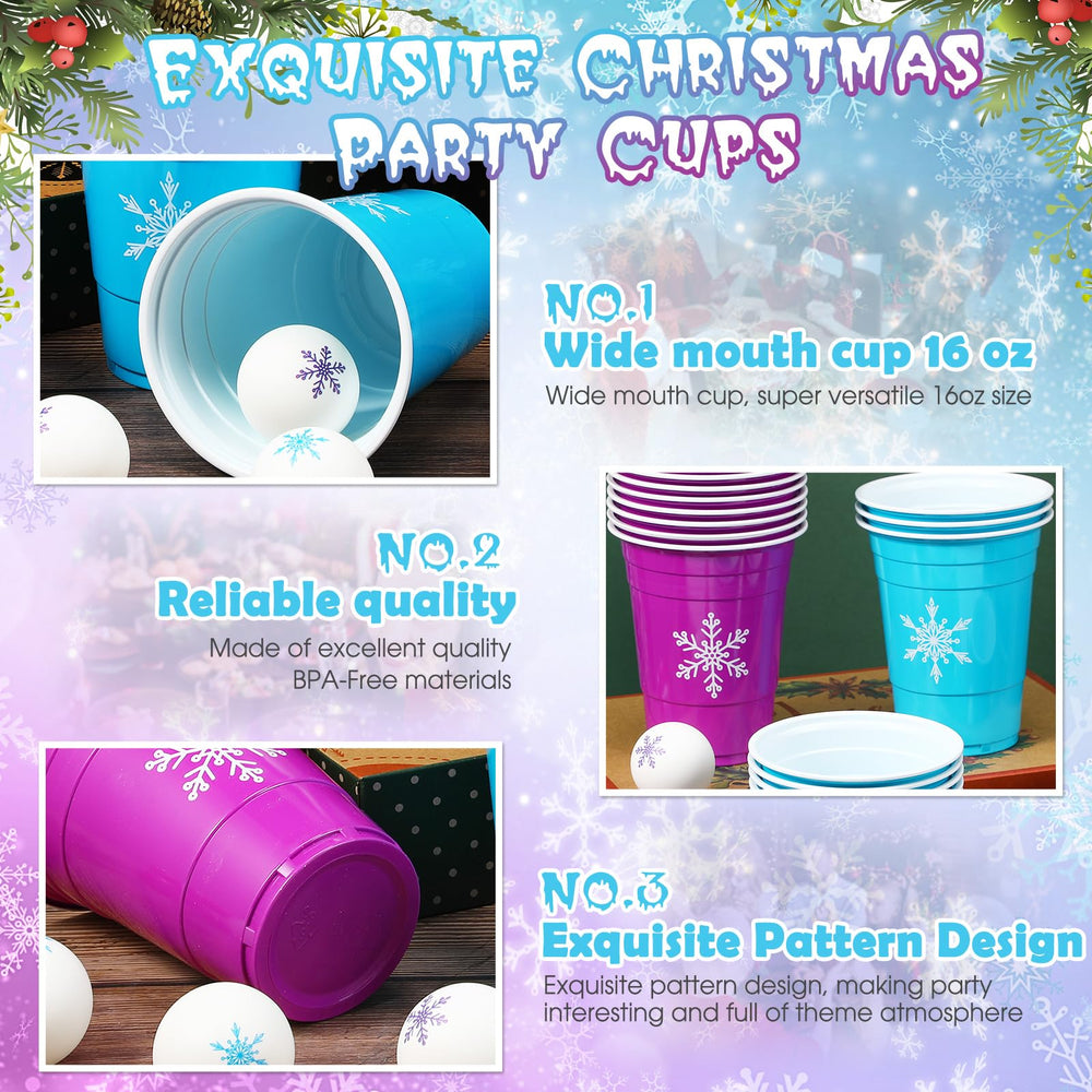 VioraWhite snowflake party game pack shown for joyful holiday gatherings.