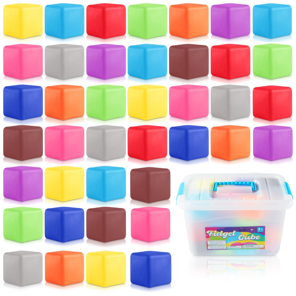 Viroucal squishy cube stress balls assortment for kids and adults