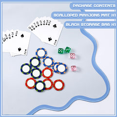 VioraWhite blue mini mat brightens desks and daily card games