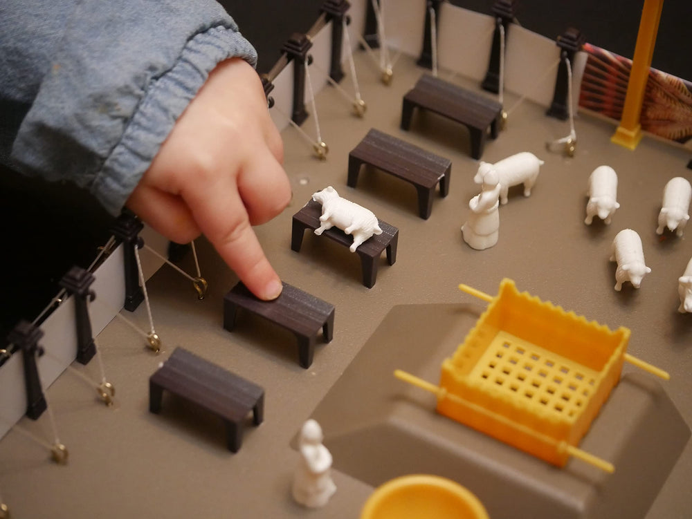 Vision Video Tabernacle menorah highlights candle-like details for study.