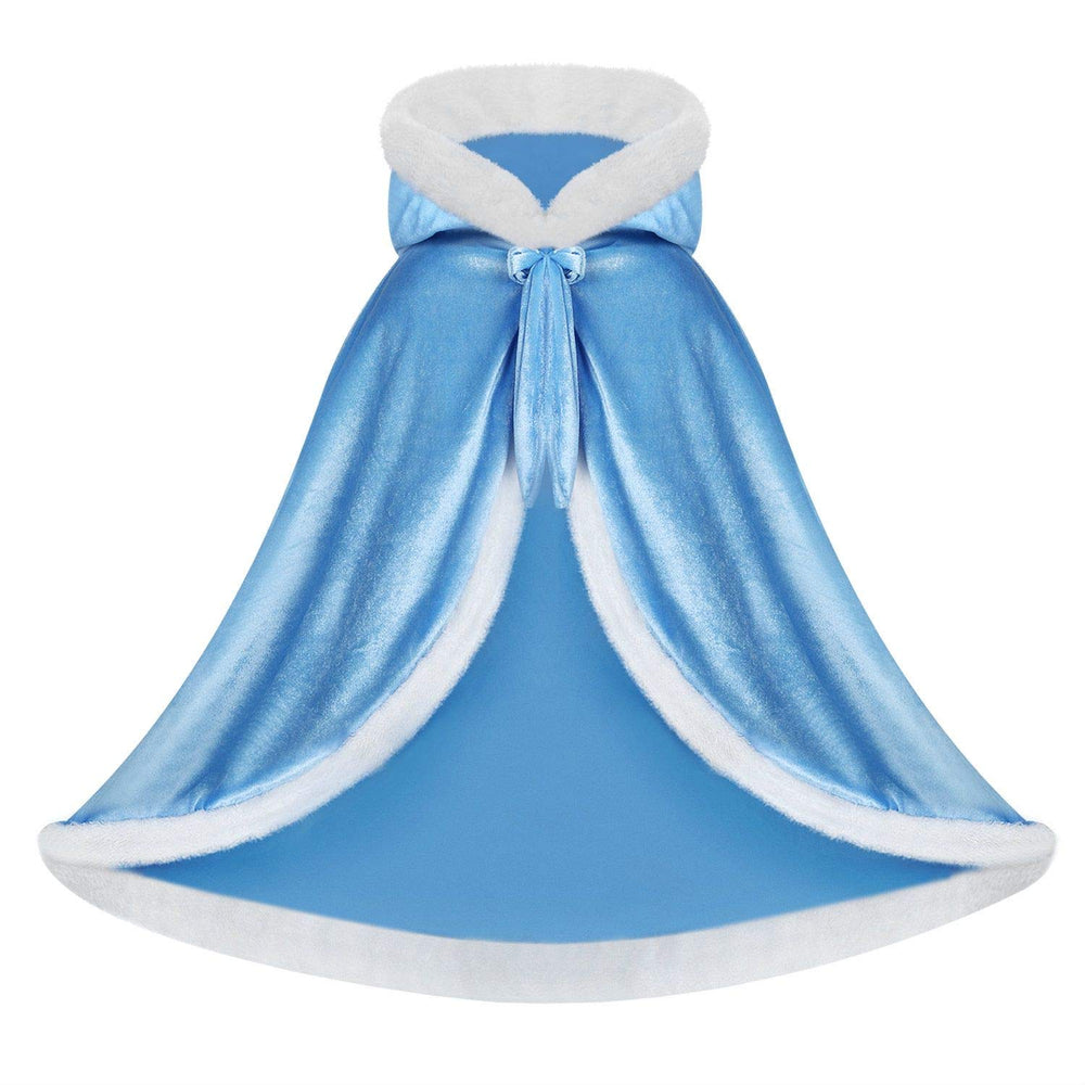 Visofayo hooded cape satin inside and velvet outside for luxe feel