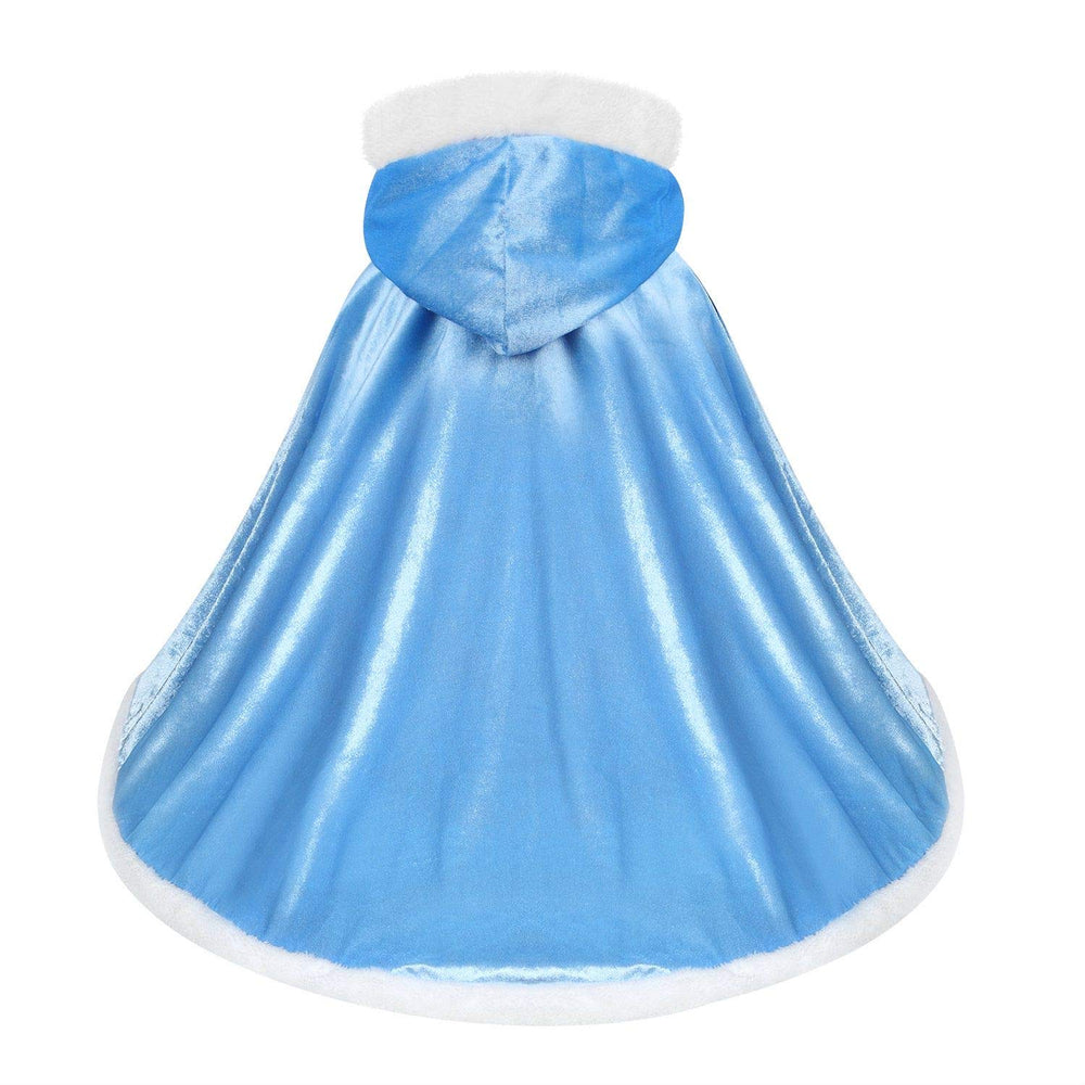 Visofayo hooded cape with no clasp keeps dressing simple and safe.