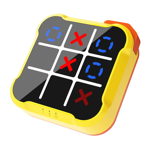 VISREFUR Tic Tac Toe 3-in-1 console display, portable puzzle for quick breaks.