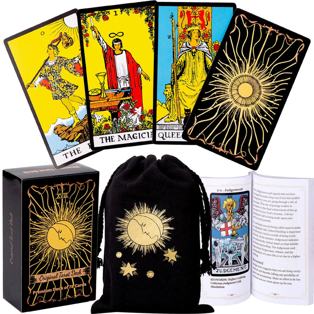 Vitacera original tarot cards deck front view for beginners