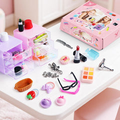 VITASY dollhouse makeup set close-up to inspire imaginative play and mini decor.