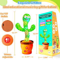 Vitosup cactus toy easy battery operation for parents.