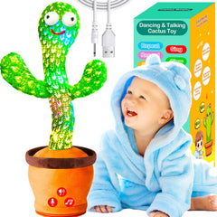 Vitosup dancing cactus toy captivates babies with lively movement for engaging playtime