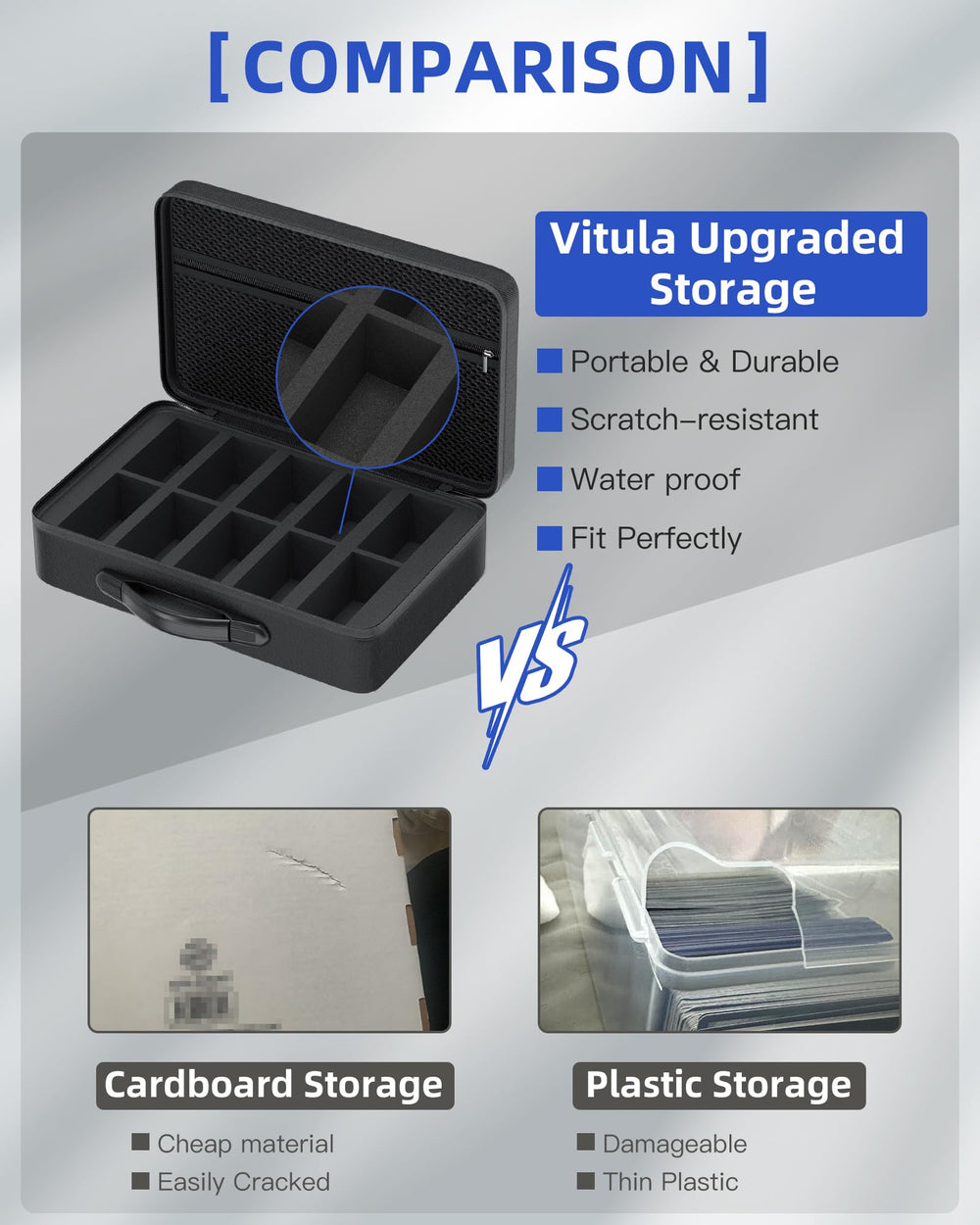 Vitula 14x11x4.3 inch exterior provides roomy capacity.