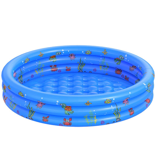 VIVI MAO garden round pool side view for durable backyard fun