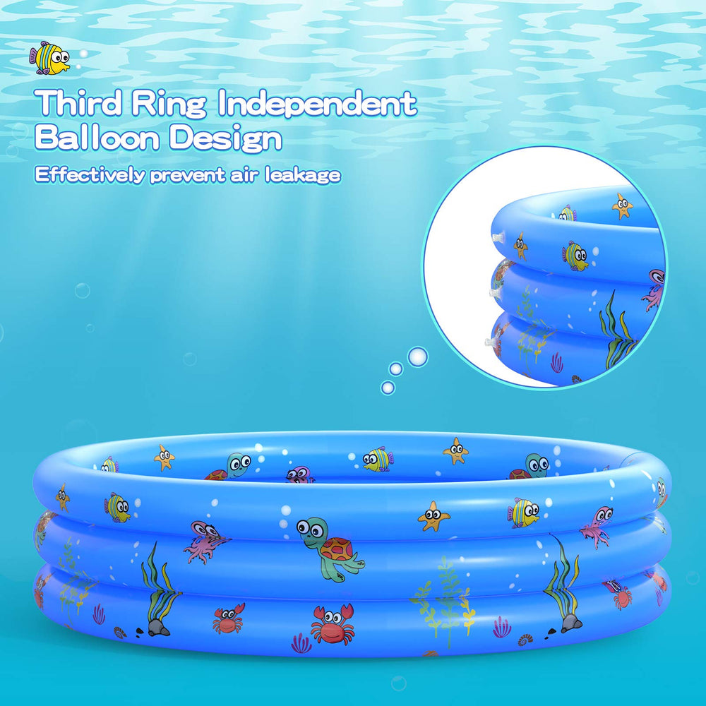 VIVI MAO pool height of 12 inches provides stable play surface