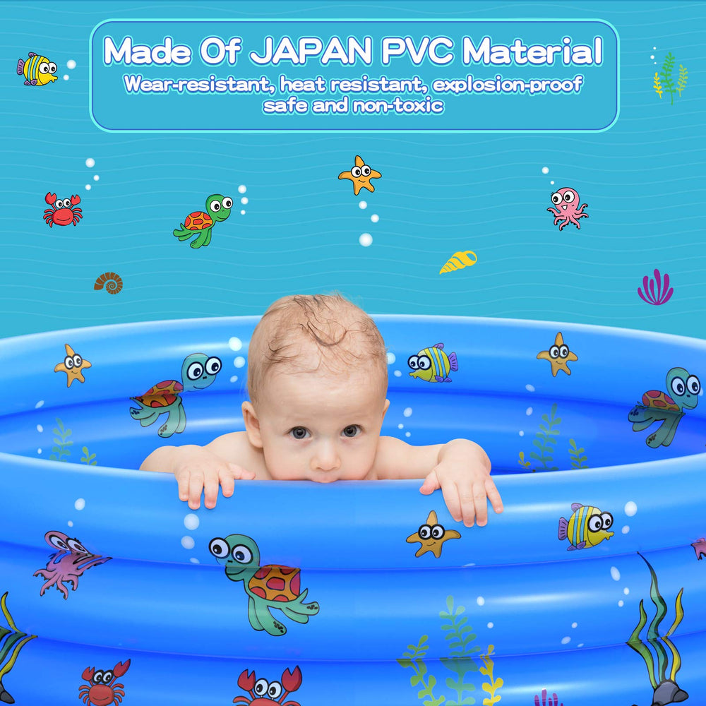 VIVI MAO pool shows 48-inch diameter for family splash time