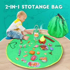 Viwulute camping play fire props provide quiet, safe storytelling moments.