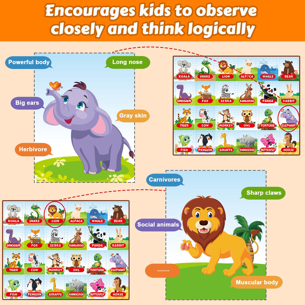VIZIKN cards and clues boost observation during play.