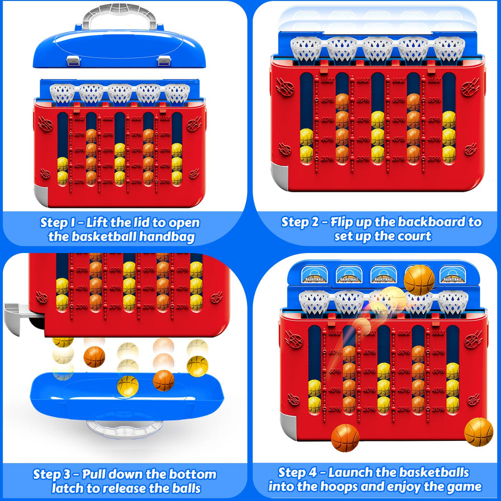 VIZIKN holiday gift tabletop basketball game for kids.