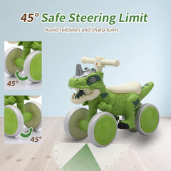 VIZZTY Soft padded seat offers comfy rides for toddlers.