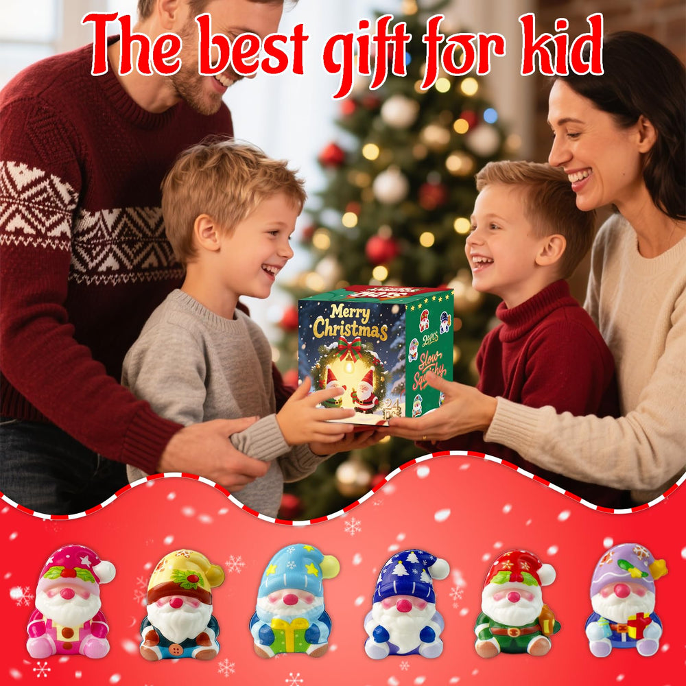 Vkovnis Christmas Gnome Squishies detailed close-up of festive design