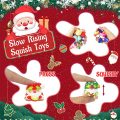 Vkovnis Christmas Gnome Squishies stacking display for sharing and gifts