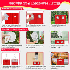 Vlkslasy portable track rolls up for easy storage and travel.