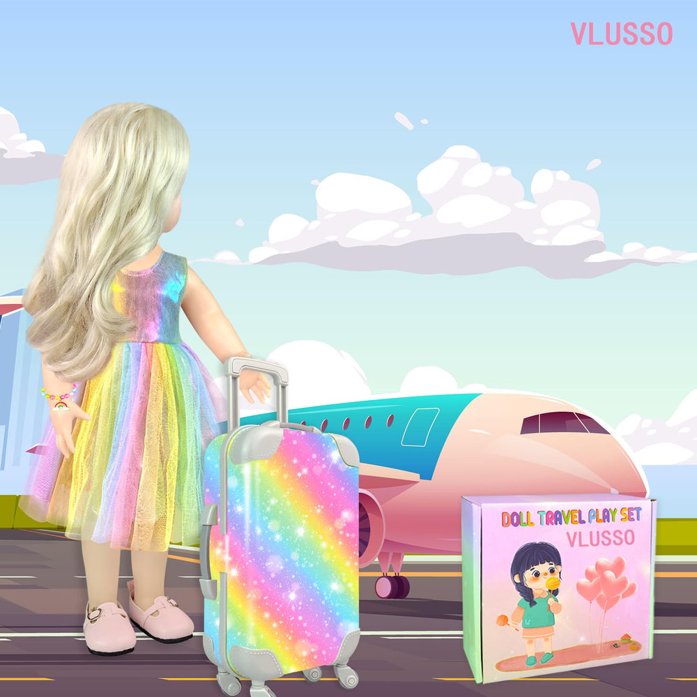 VLUSSO doll travel pillow for comfy play on the go.