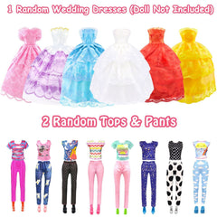 VLUSSO party dress ensemble for stylish doll styling sessions