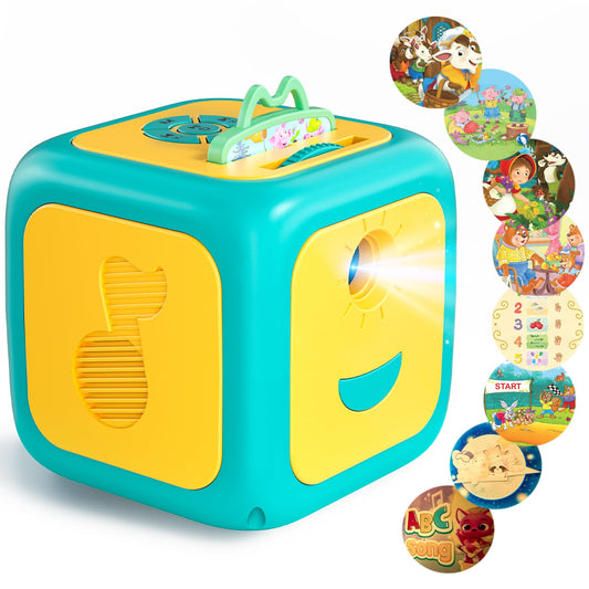 Vmiya Story Projector wall projection enhances bedtime storytelling visuals.