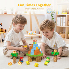 VNLINA Magnetic Blocks architectural pieces enable varied castle designs