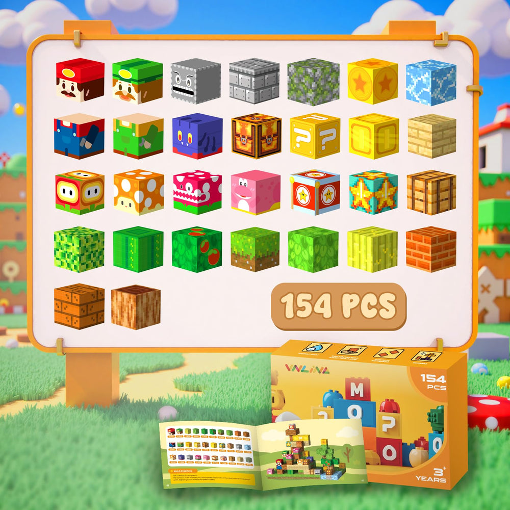 VNLINA Magnetic Blocks instruction guide sparks quick, creative building